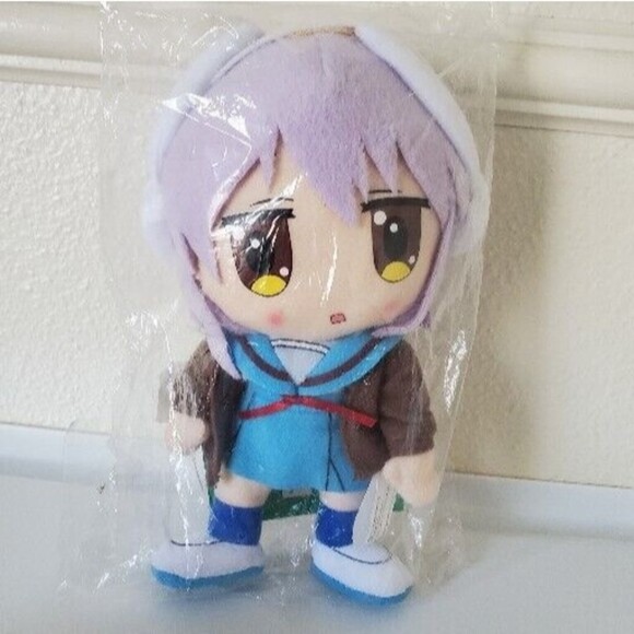 Haruhi - Yuki Nagato Plush Soft Doll 8" Chibi SD Toy Anime Licensed New - Picture 1 of 8